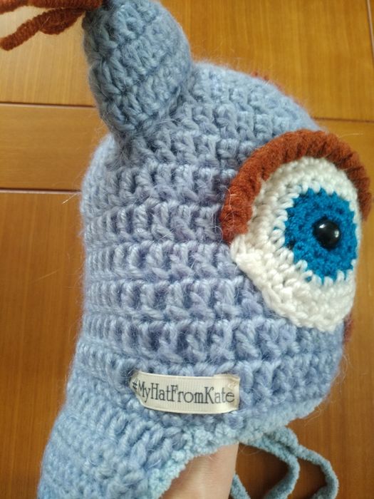 Шапка зима на дівчинку, ручної роботи