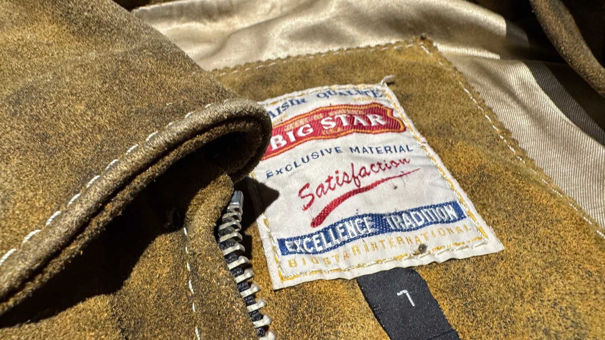 Kurtka skórzana zamszowa Big Star rozmiar L