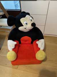 Fotel dzieciecy lezak materac dzieckrcy Myszka Miki okazja