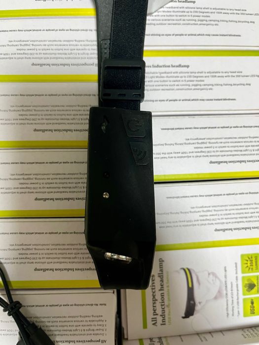 Налобний ліхтар з датчиком руху – потужний акумуляторний ліхтарик