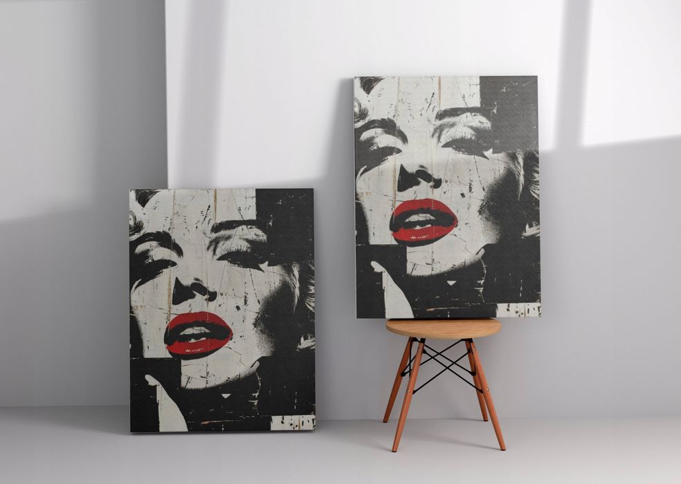 Obraz na płótnie Marilyn Monroe 90x120 cm - Pop Art Elegancja