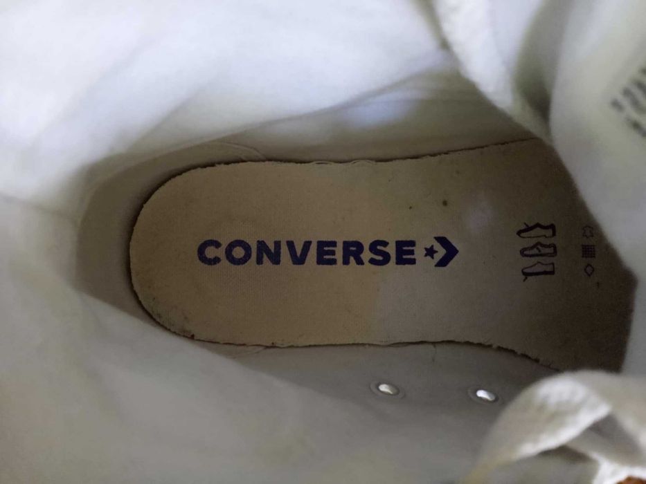 Кеди кросівки світлі білі конверс  36 37 Converse
