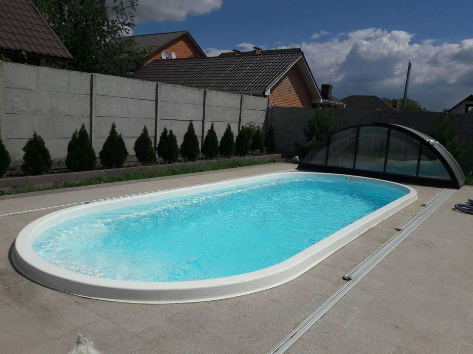 Композитний басейн Лагуна 8,1 м | Монтаж під ключ