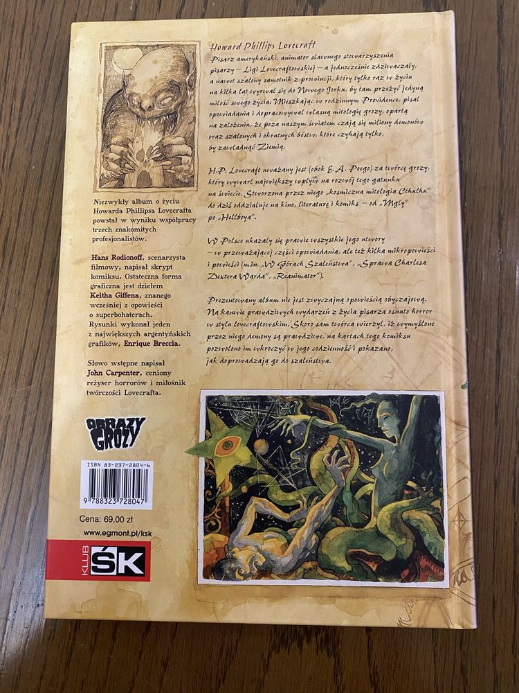 Lovecraft wyd. 1 Obrazy Grozy Hans Rodionoff, Keith Giffen Egmont