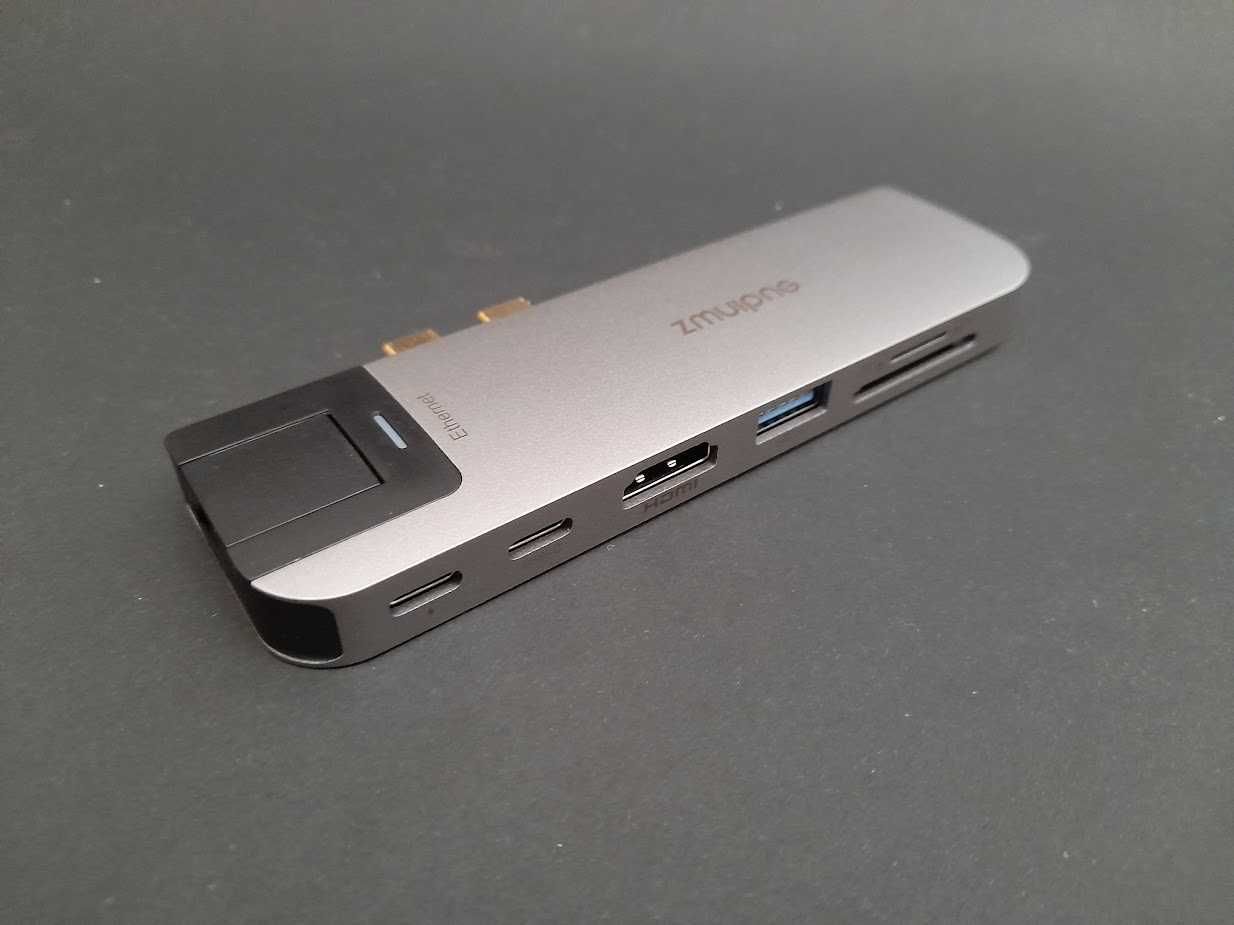 Adaptador USB C para macbook 8 em 2