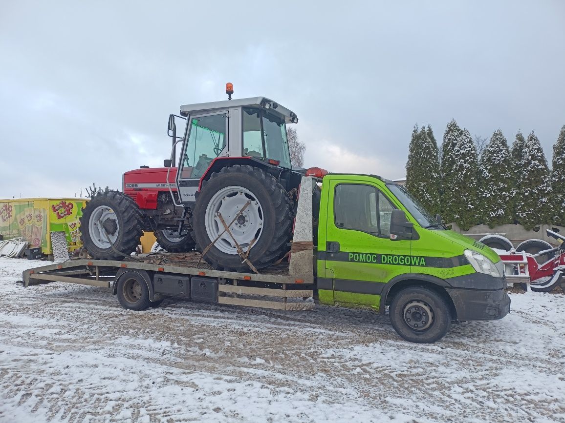 Autolaweta minikoparka laweta transport koparka oczyszczalnie Wieluń