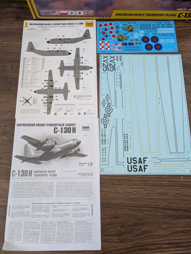 Zvezda 7321 C-130H + 7 DODATKÓW skala 1/72