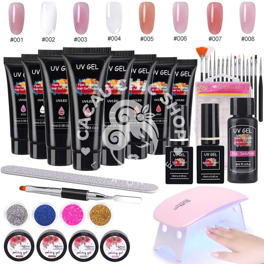 Kit Polygel Pro 01 - Unhas de Gel | Manicure | Pedicure