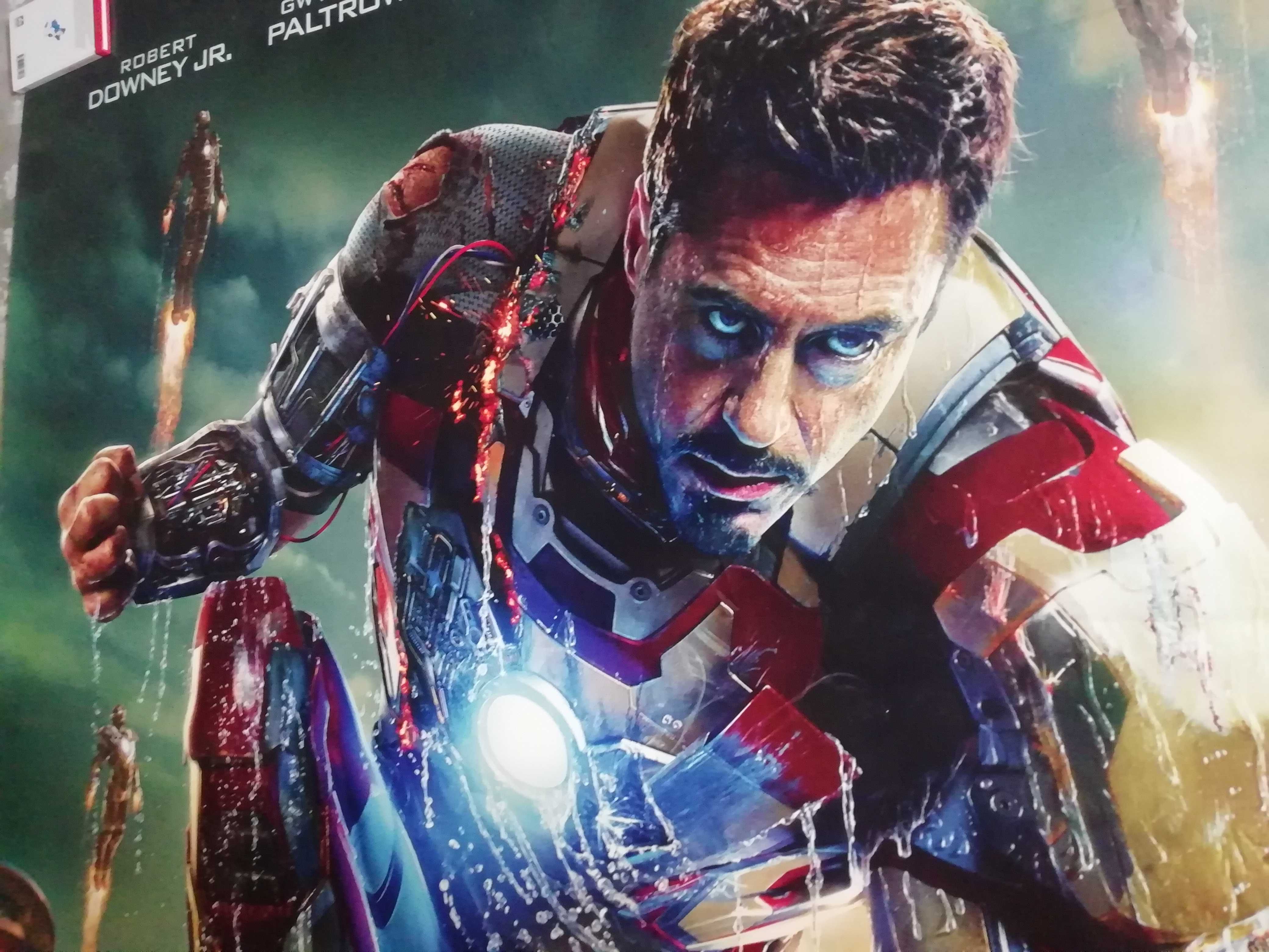 Iron man 3 - Marvel - Incrível Cartaz de cinema original - 2,40m