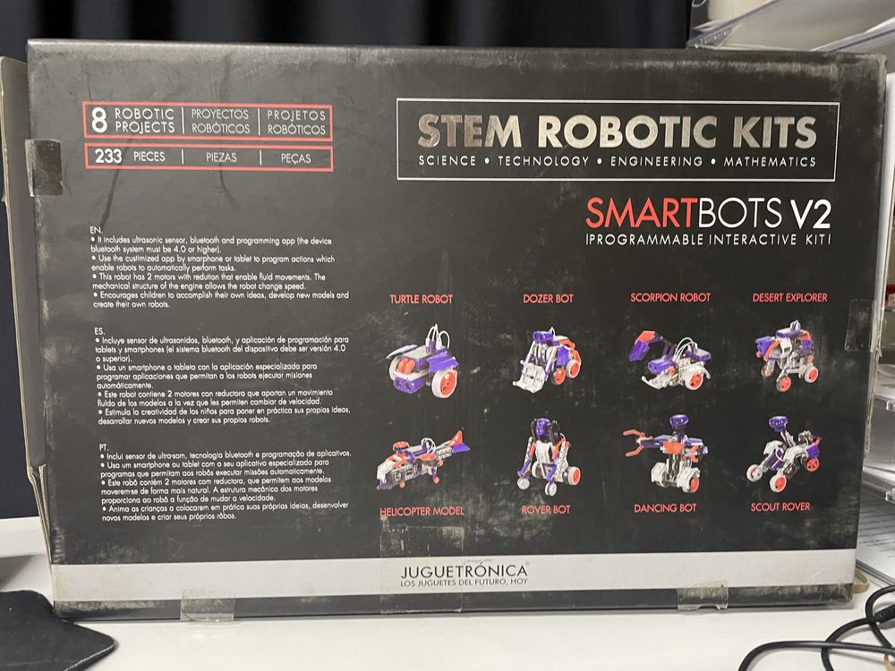 Robot jeździ swieci stek robot kits smart bots v2