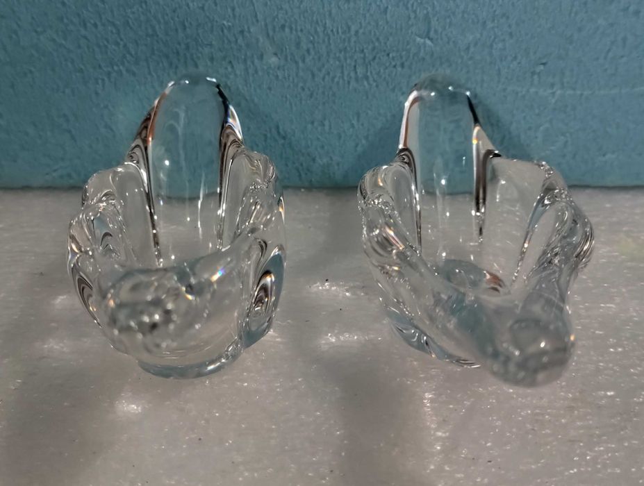 2 saleiros especieiros em cristal Sévres