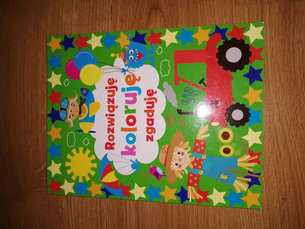 Nowa książka kolorowanka z zadaniami dla przedszkolaka