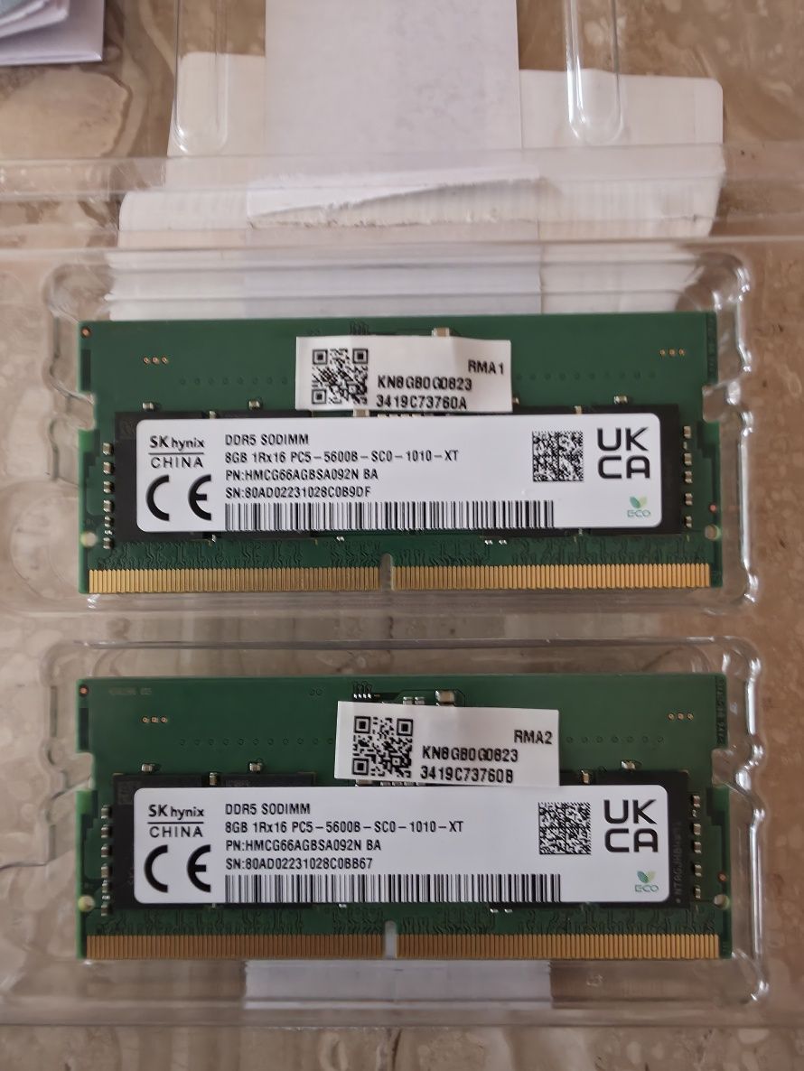 Pamięć RAM DDR5 5600 sodimm 16gb (2x8)