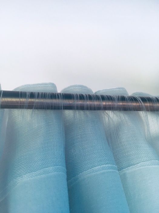 Proste szare zasłonki 210x100 dwie sztuki