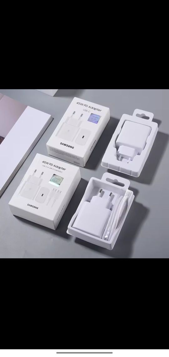 Ładowarka Samsung 45w z przewodem usb-c 1m s23 s24 oppo iPhone itp