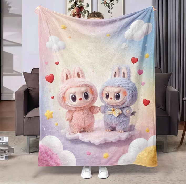 Плед покривало лабубу labubu 150*200 , 130*150