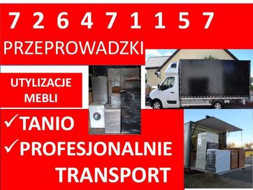 Utylizacja mebli duże przeprowadzki transport Auta z windą tanio