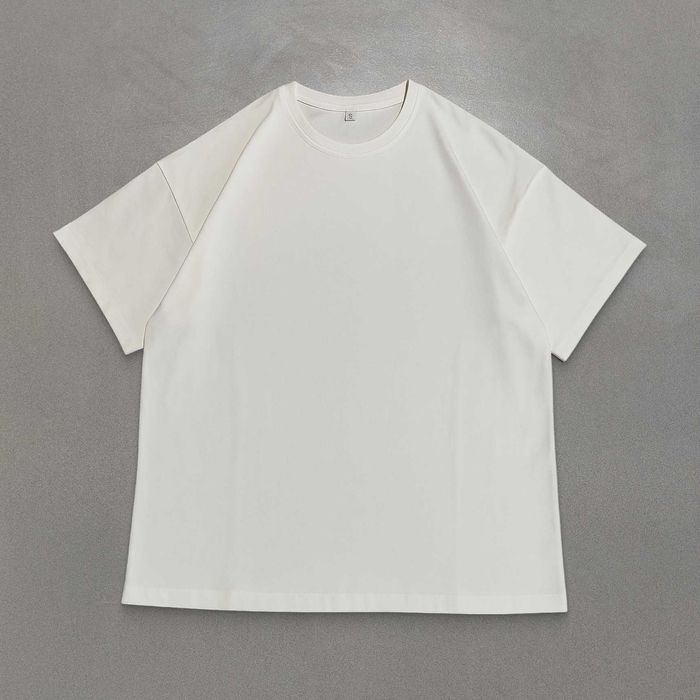 Футболка біла, оверсайз, 95% бавовна 5% еластан, опт