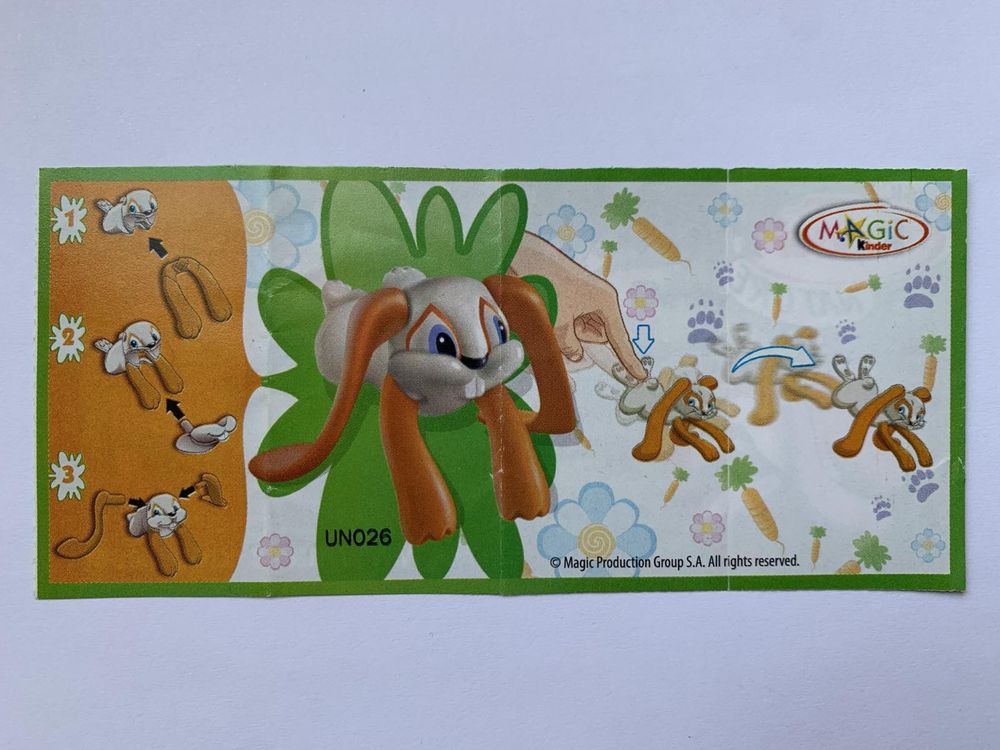 Серия игрушек киндер Ушастые зайцы из серии Hasenwiese (2010) журнал