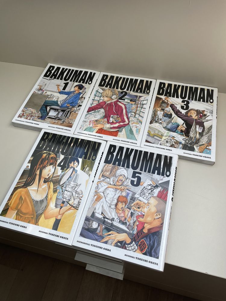Manga mangi książki Bakuman 1 2 3 4 5