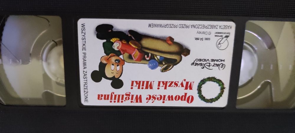Kaseta VHS, bajka, Opowieść Wigilijna Myszki Miki, Walt Disney