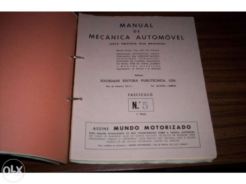 Manuais técnicos de clássicos de 1935 a 1970