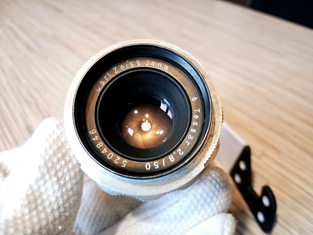 Unikat ! Polecam obiektyw Carl Zeiss Jena Tessar 2,8/50 Exa Vintage !