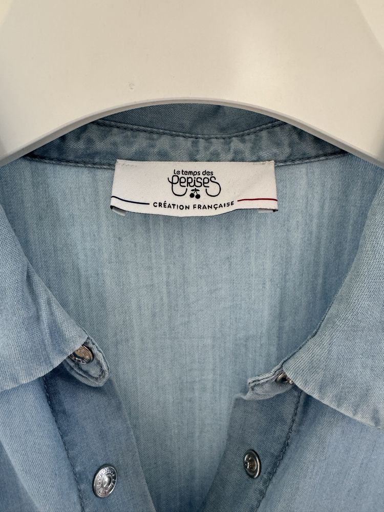 Bluzka 36 oversize denim jeansowa