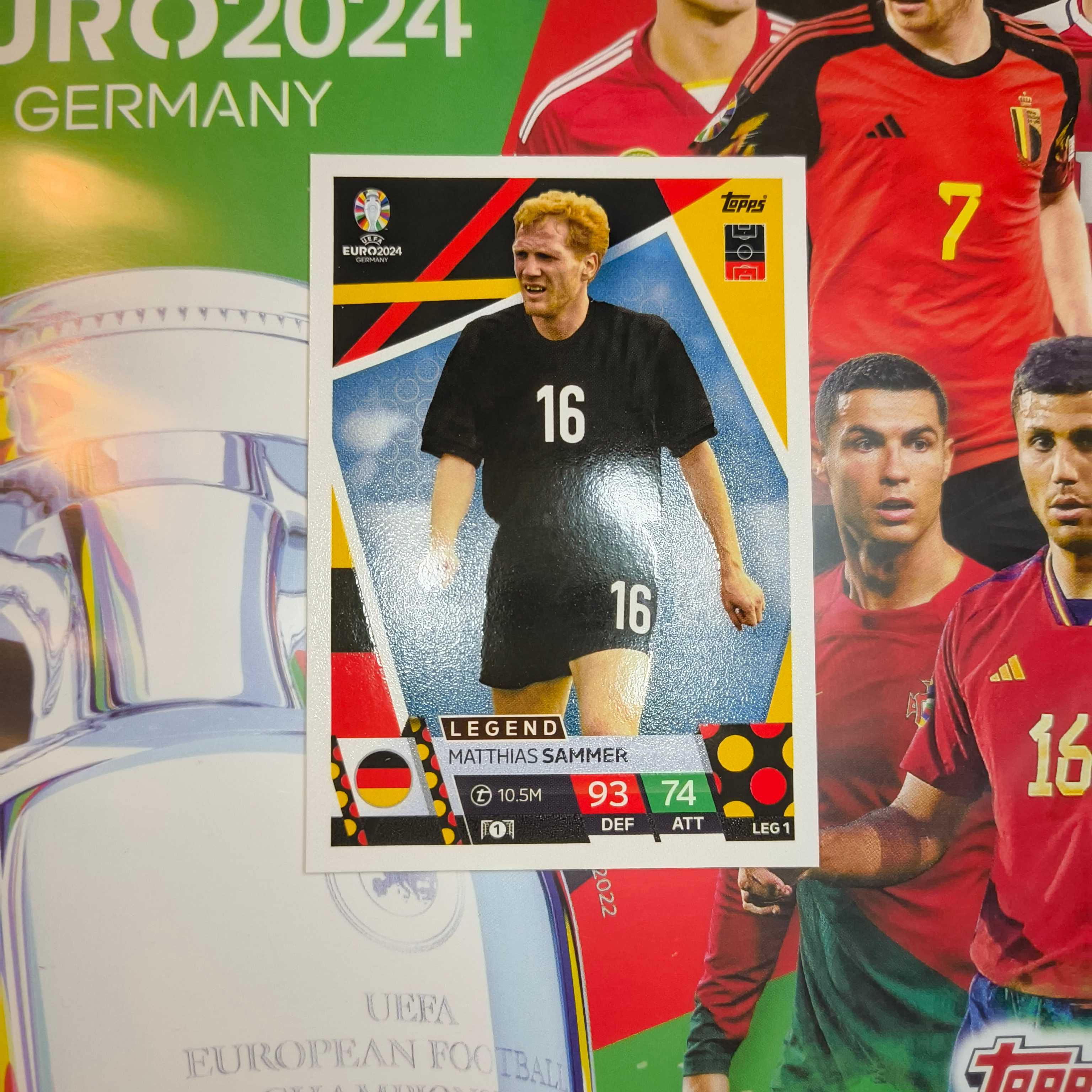 Carta Legend Matthias Sammer Topps Euro 2024