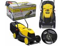 KOSIARKA ELEKTRYCZNA do trawy 1300W nóż 32cm lekka KOSZ 30L 1856