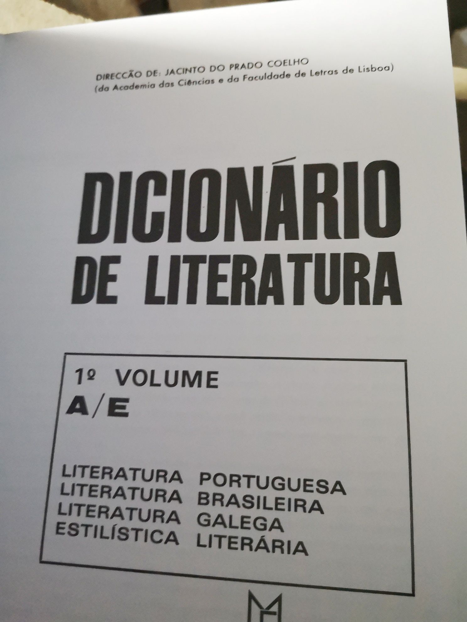 Dicionário de Literatura, Jacinto Prado Coelho - 5 volumes Novos
