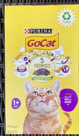 Sucha karma Purina Go Cat 1+ Kaczka Kurczak