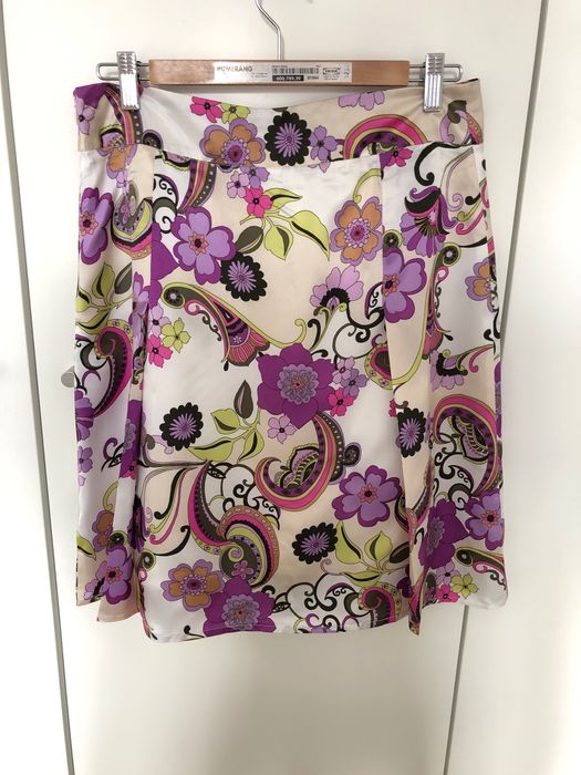 Saia branca com estampado floral | 38 | Lanidor