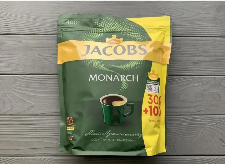 Растворимый кофе Jacobs Monarch натуральный ароматный Якобс Монарх 400