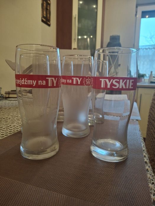 Szklanki pokale do piwa 0,5 l Tyskie