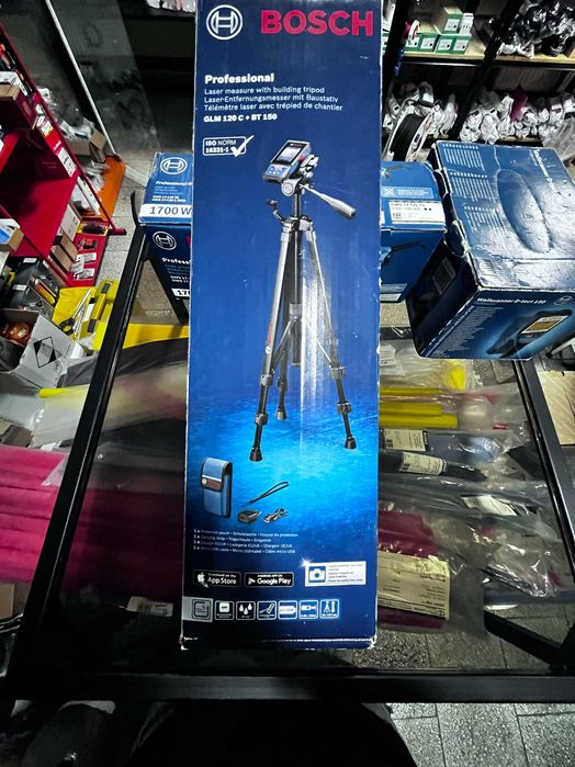 Bosch GLM 120C + statyw BT 150 – dalmierz laserowy zestaw