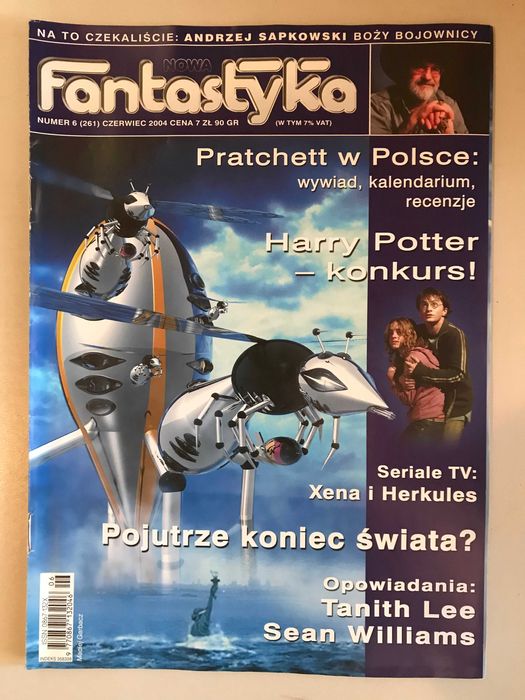 Miesięcznik Nowa Fantastyka. Numer 6 z 2004 r. Sapkowski "Boży bojow..