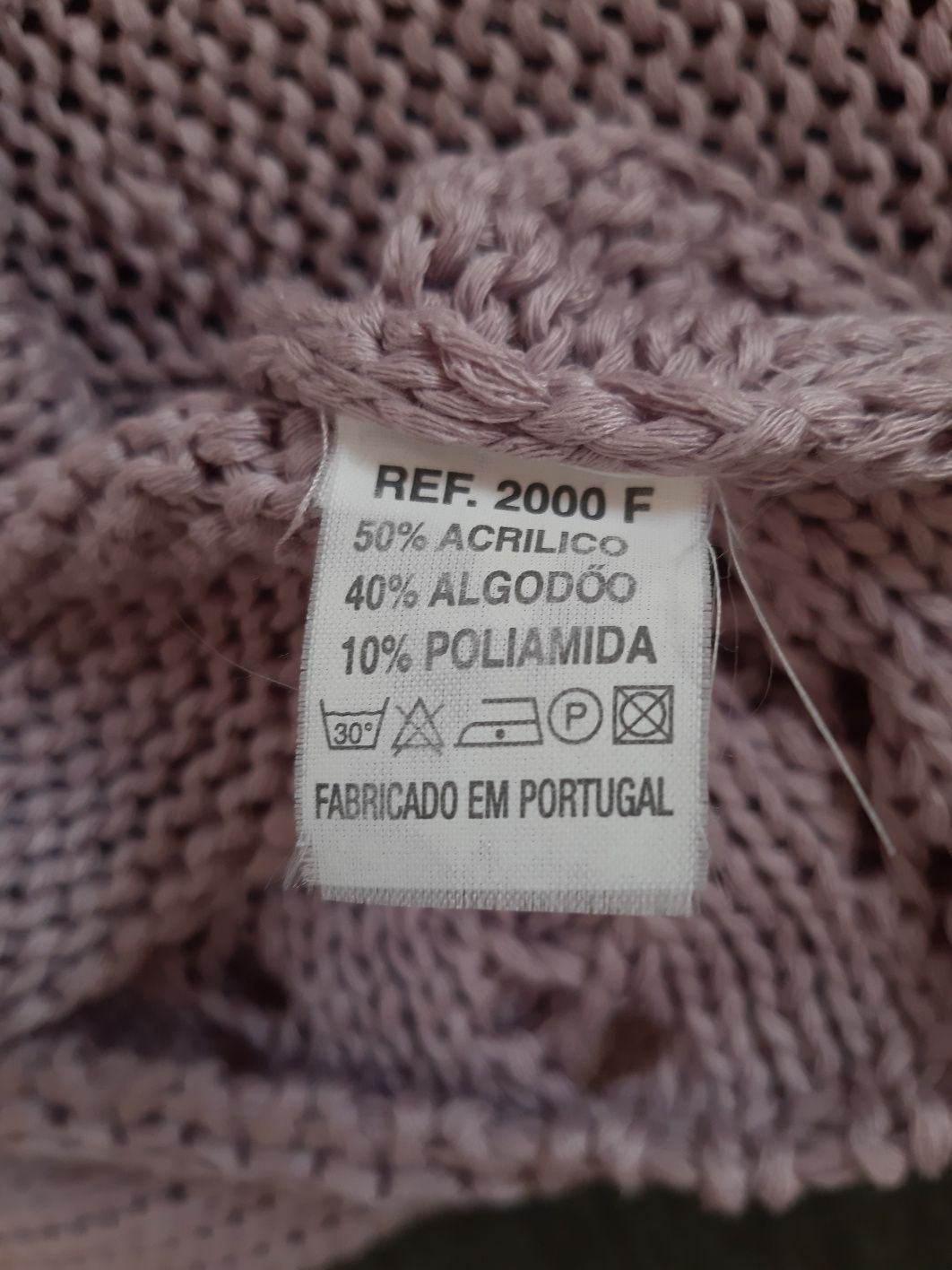 Túnica / camisola malha sem mangas decote em V lilás