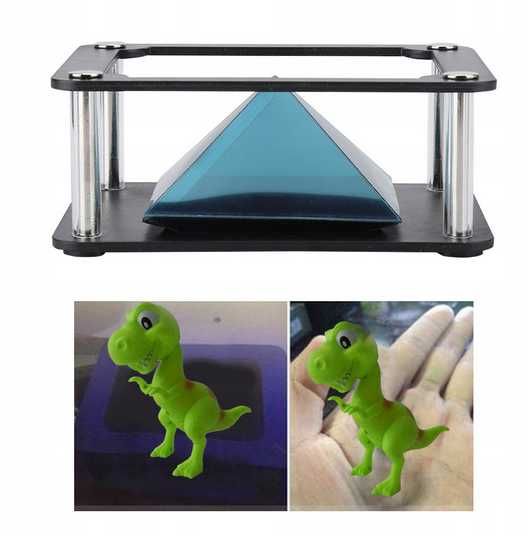 Naukowy Gadżet Projektor hologramowy Holograficzny Piramida 3D