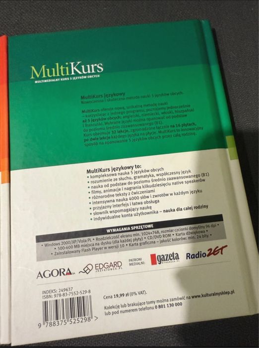 MultiKurs multimedialny kurs 5 języków obcych 2 tomy CD