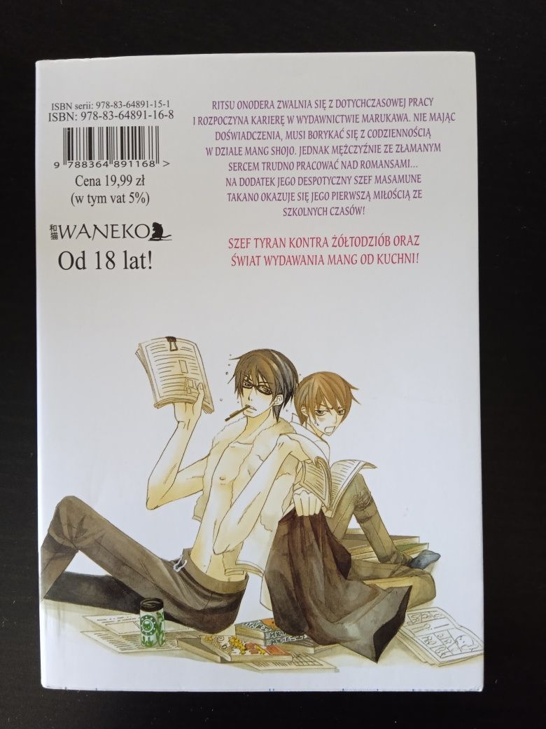 Sekaiichi hatsukoi przypadek Ritsu Onodery manga bl jaoi