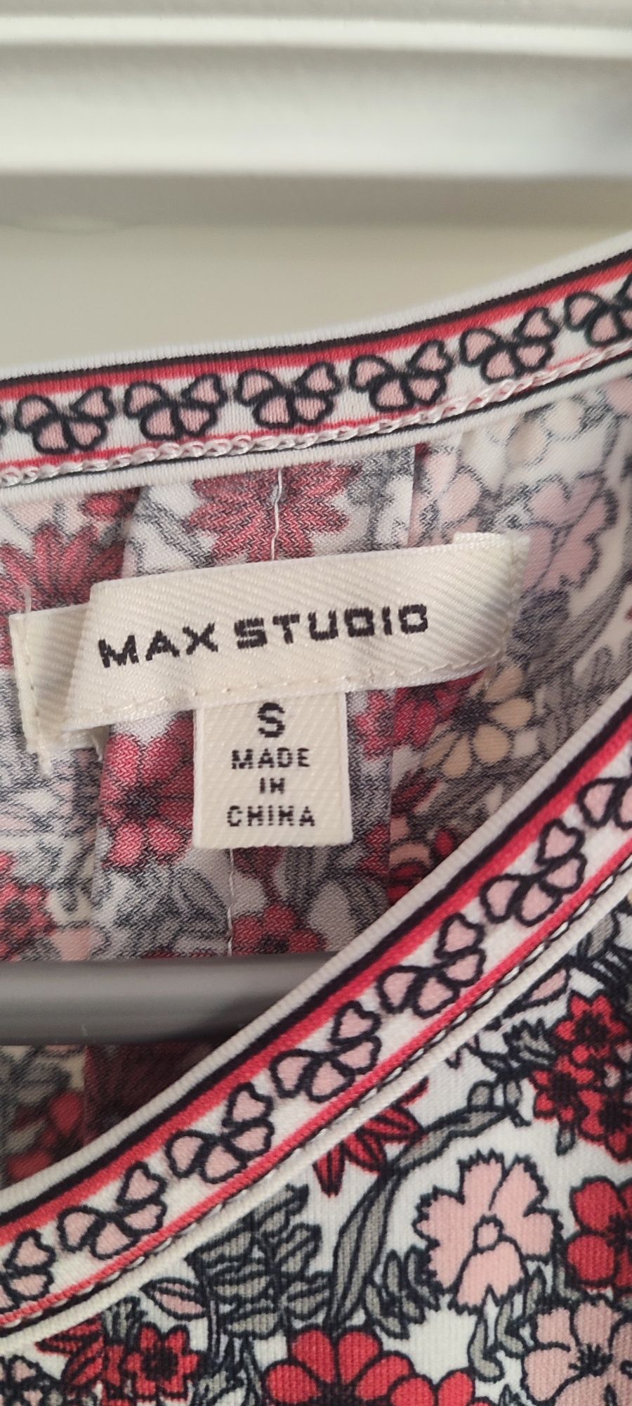 Kolorowa wiosenna letnia sukienka Max Studio rozmiar S (36)