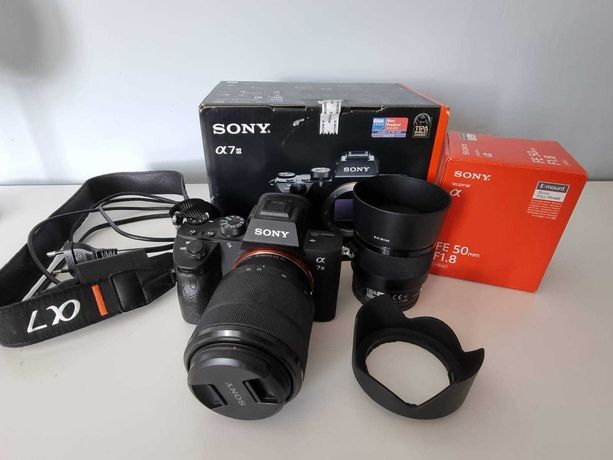 SONY Alpha 7 III + 2 obiektywy SONY i torba. IDEALNY STAN