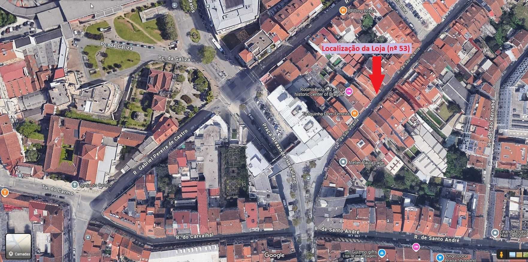Espaço comercial na Rua de São Vicente