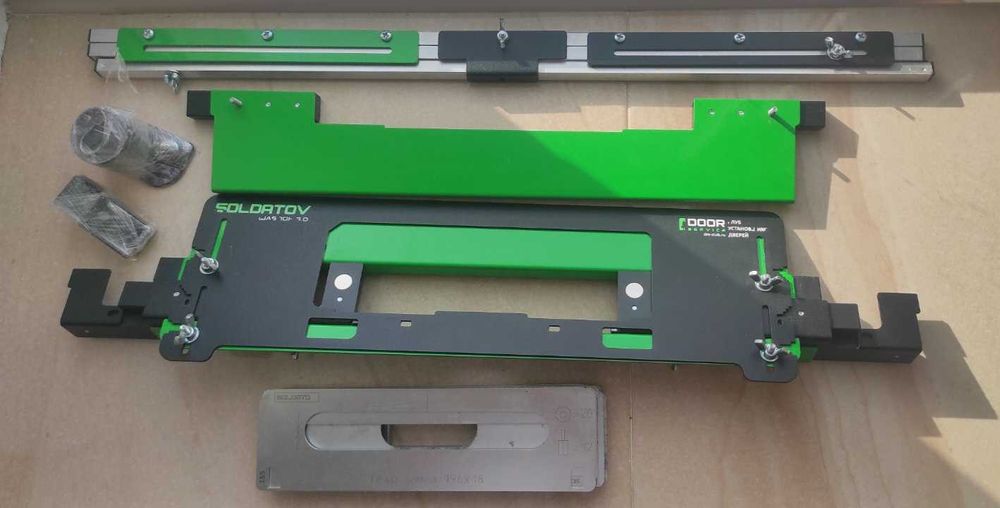 Универсальный шаблон Soldatov 3.0 для врезки фурнитуры в двери