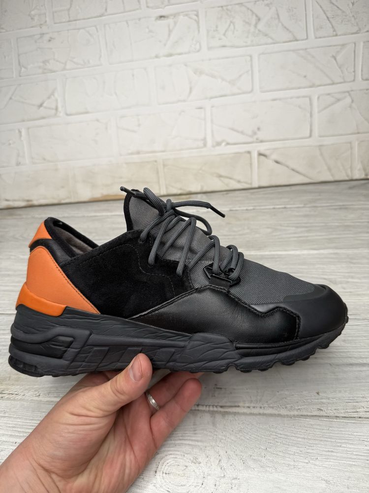 крутые кроссовки  y-3 x adidas leather printed athletic