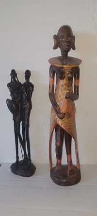 Фигурки из черного и красного дерева Африка цена за одну