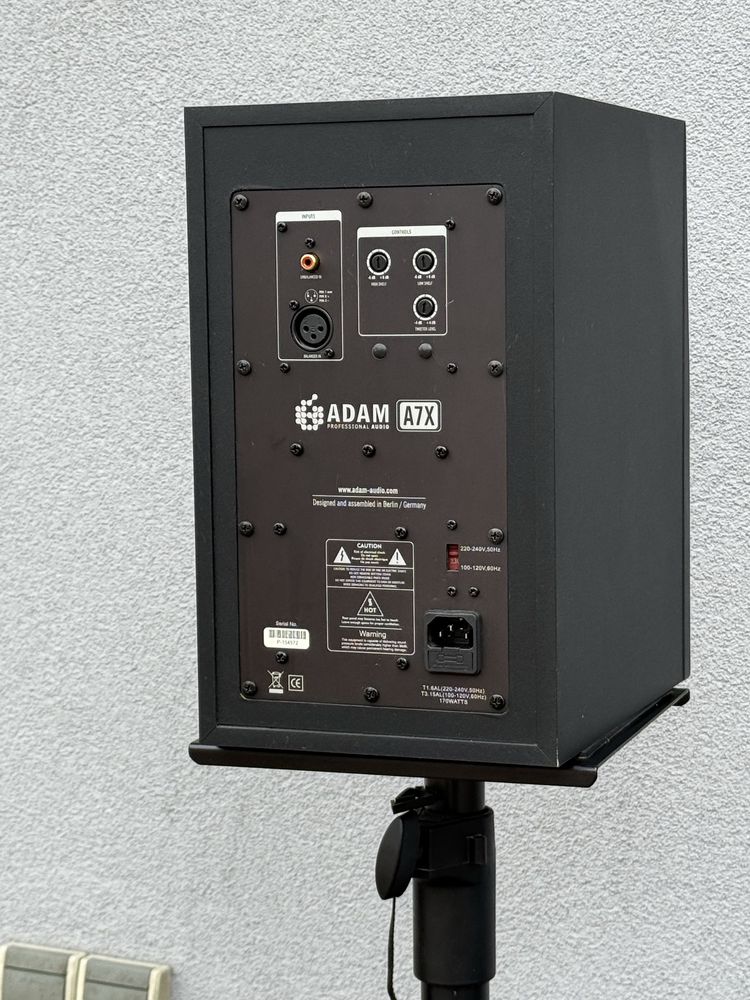 2x Adam A7x + Adam sub8 + statywy monitory studyjne