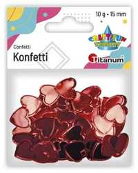 Konfetti serca czerwone 10g