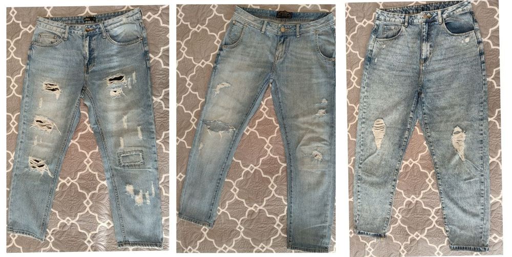 Женская одежда. Джинсы, платья